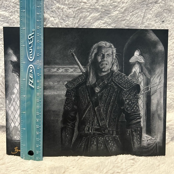 FREE ADD ON The Witcher Henry Cavill Signed Illustrated Print - Picture 2 of 3